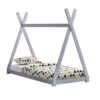 En.casa Kinderbett Tipi Design 90x200cm Jugendbett Aus Kiefernholz In Verschiedenen Farben 2 En.casa Kinderbett Tipi Design 90x200cm Jugendbett Aus Kiefernholz In Verschiedenen Farben -Mytoys Home Store 17578698 01