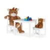 Relaxdays Kindersitzgruppe Weiß Mit 2 Stühlen -Mytoys Home Store 17580672 01