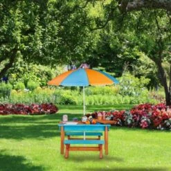 Relaxdays Kindersitzgruppe Garten Mit Sonnenschirm -Mytoys Home Store 17581511 03
