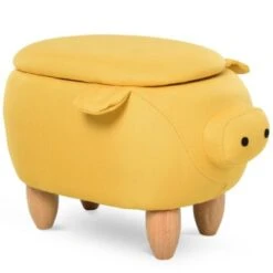 HOMCOM Kinderhocker In Schweinchenform