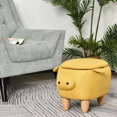 HOMCOM Kinderhocker In Schweinchenform 5 HOMCOM Kinderhocker In Schweinchenform – Bild 3