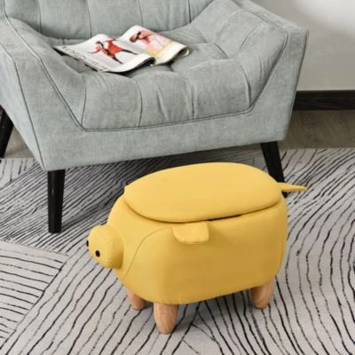 HOMCOM Kinderhocker In Schweinchenform 6 HOMCOM Kinderhocker In Schweinchenform – Bild 4