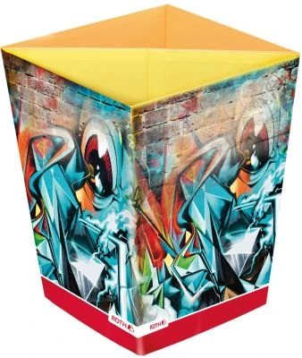 ROTH Papierkorb Faltbar Graffiti 3 ROTH Papierkorb Faltbar Graffiti