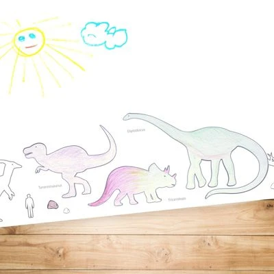 Nikima Papierunterlage A2 Schreibtischunterlage Dinosaurier Zum Ausmalen Schreibtischunterlagen 5 Nikima Papierunterlage A2 Schreibtischunterlage Dinosaurier Zum Ausmalen Schreibtischunterlagen – Bild 3