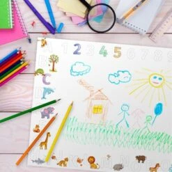 Nikima Papierunterlage A2 Schreibtischunterlage Alphabet + Zahlen Schreibtischunterlagen -Mytoys Home Store 18624317 04