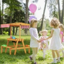 Relaxdays Kindersitzgruppe Mit Dach Für Den Garten -Mytoys Home Store 18799728 03