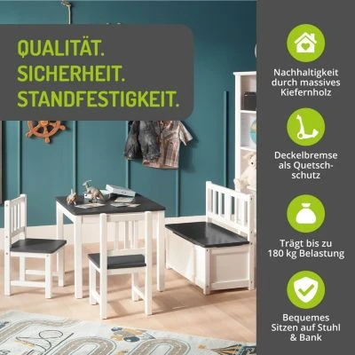 Bomi Kindersitzgruppe Anna Grau/Weiß 7 Bomi Kindersitzgruppe Anna Grau/Weiß – Bild 5