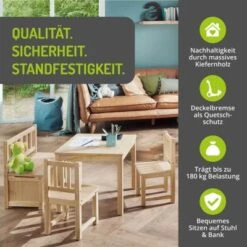 Bomi Kindersitzgruppe Anna Naturbelassen -Mytoys Home Store 19282027 04