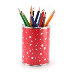Nikima Stiftebecher Sterne Rot/weiß - Kinder Stifteköcher Stiftehalter Stifteköcher -Mytoys Home Store 19306278 03