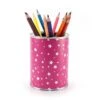 Nikima Stiftebecher Sterne Pink/weiß Inkl. 12 Dreikant Buntstiften Stifteköcher Stifteköcher -Mytoys Home Store 19306296 01
