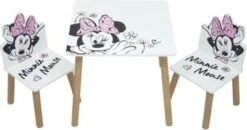 Kindersitzgruppe Minnie Mouse, Tisch & 2 Stühle