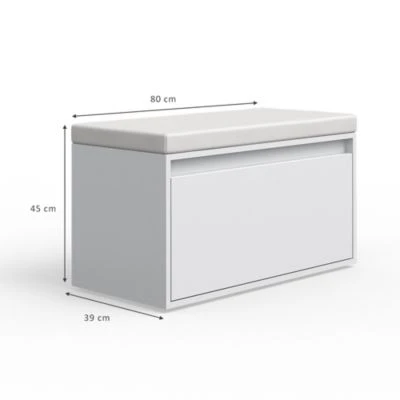 Vicco Sitzbank Iker Weiß 5 Vicco Sitzbank Iker Weiß – Bild 3