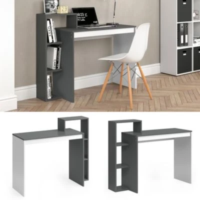 Vicco Schreibtisch Leo Anthrazit Weiß 4 Vicco Schreibtisch Leo Anthrazit Weiß – Bild 2