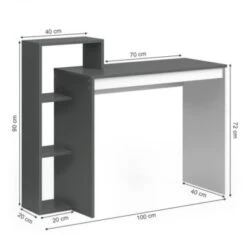 Vicco Schreibtisch Leo Anthrazit Weiß 10 Vicco Schreibtisch Leo Anthrazit Weiß -Mytoys Home Store 19337483 03