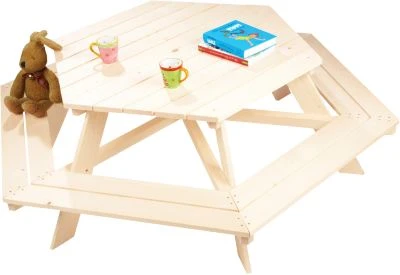 Pinolino Sitzgruppe Nicki 6-Eckig 3 Pinolino Sitzgruppe Nicki 6-Eckig