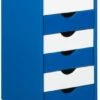 Inter Link ABC Rollcontainer TITJE, Blau/weiß 2 Inter Link ABC Rollcontainer TITJE, Blau/weiß -Mytoys Home Store 2029949 01
