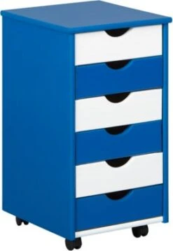 Inter Link ABC Rollcontainer TITJE, Blau/weiß