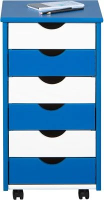 Inter Link ABC Rollcontainer TITJE, Blau/weiß 5 Inter Link ABC Rollcontainer TITJE, Blau/weiß – Bild 3