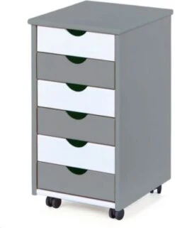 Rollcontainer Pijii Grau/weiß Von Inter Link