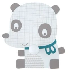 Bieco Holz Garderobe Kinder Panda Kleiderhaken Garderobenleiste Wandgarderobe Baby 12cm Garderoben