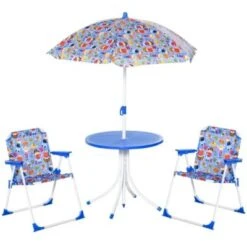 Outsunny Kinder Gartenset Mit Sonnenschirm -Mytoys Home Store 20490295 04