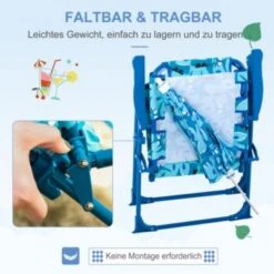 Outsunny Kinder-Campingstuhl Mit Sonnenschirm -Mytoys Home Store 20490308 05