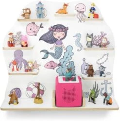 Stadtecken Regal Für Musikbox "Meerjungfrau Weiss", Groß - Geeignet Für Toniebox