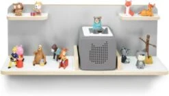 Stadtecken Regal Für Musikbox "hellgrau", Boden: Breit - Geeignet Für Toniebox