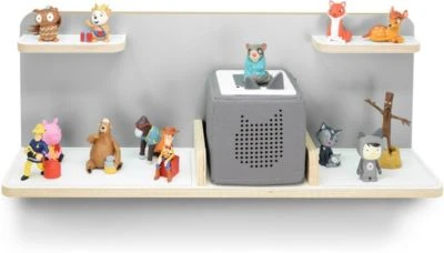 Stadtecken Regal Für Musikbox "hellgrau", Boden: Breit - Geeignet Für Toniebox 3 Stadtecken Regal Für Musikbox "hellgrau", Boden: Breit - Geeignet Für Toniebox