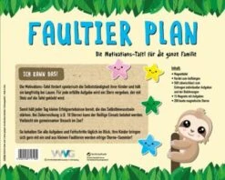 Motivationstafel Faultier Plan Für Die Ganze Familie, Inkl. Stift, Magnettafel & 215 Magneten -Mytoys Home Store 20765873 03