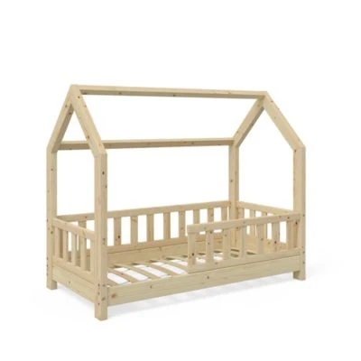 VitaliSpa Kinderhaus Wiki 70x140 Cm Mit Zaun Natur 3 VitaliSpa Kinderhaus Wiki 70x140 Cm Mit Zaun Natur