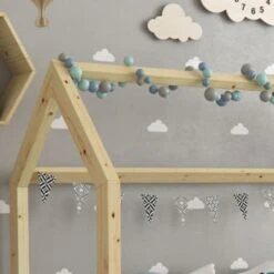 VitaliSpa Kinderhaus Wiki 70x140 Cm Mit Zaun Natur 12 VitaliSpa Kinderhaus Wiki 70x140 Cm Mit Zaun Natur -Mytoys Home Store 20850670 05