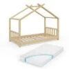 VitaliSpa Kinderbett Design 80x160 Naturholz Mit Matratze -Mytoys Home Store 20850675 01