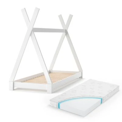 VitaliSpa Kinderbett TIPI 80 X 160 Cm Weiß Mit Matratze 3 VitaliSpa Kinderbett TIPI 80 X 160 Cm Weiß Mit Matratze