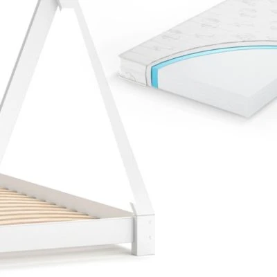 VitaliSpa Kinderbett TIPI 80 X 160 Cm Weiß Mit Matratze 8 VitaliSpa Kinderbett TIPI 80 X 160 Cm Weiß Mit Matratze – Bild 6