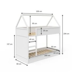 Vicco Kinder Doppelstockbett Massimo Weiß 10 Vicco Kinder Doppelstockbett Massimo Weiß -Mytoys Home Store 20850726 03