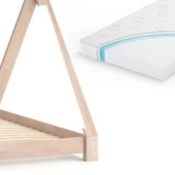 VitaliSpa Kinderbett TIPI 80 X 160 Cm Natur Mit Matratze -Mytoys Home Store 20850755 06