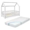 VitaliSpa Kinderhaus Wiki 70x140 Cm Mit Zaun Und Matratze Nweiß -Mytoys Home Store 20850758 01