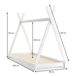 VitaliSpa Kinderbett TIPI 90 X 200 Cm Weiß -Mytoys Home Store 20850770 03