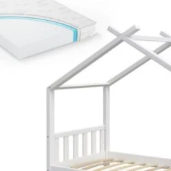 VitaliSpa Kinderbett Design 80x160 Cm Mit Matratze Weiß -Mytoys Home Store 20850772 06