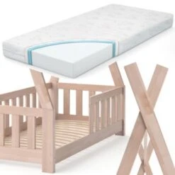 VitaliSpa Kinderbett TIPI 70 X 140 Cm Natur Mit Matratze -Mytoys Home Store 20850787 06