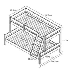 VitaliSpa Hochbett Everest Weiß 10 VitaliSpa Hochbett Everest Weiß -Mytoys Home Store 20850811 03