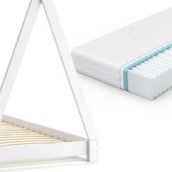 VitaliSpa Kinderbett TIPI 90 X 200 Cm Weiß Mit Matratze 13 VitaliSpa Kinderbett TIPI 90 X 200 Cm Weiß Mit Matratze -Mytoys Home Store 20850827 06