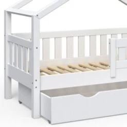 VitaliSpa Design Kinderbett 140 X 70 Cm Weiß Mit Bettschublade Und Lattenrost -Mytoys Home Store 20850832 06