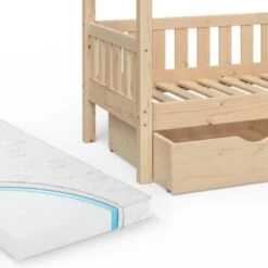 VitaliSpa Design Kinderbett 160 X 80 Cm Natur Mit Schubladenset Lattenrost Und Matratze -Mytoys Home Store 20850833 06