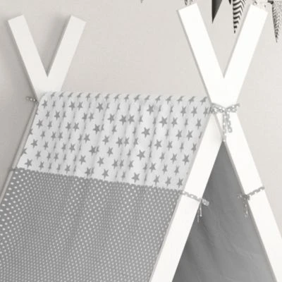 VitaliSpa Kinderbett Hausbett Tipi + Überwurf 80x160cm Indianerzelt Indianerbett 7 VitaliSpa Kinderbett Hausbett Tipi + Überwurf 80x160cm Indianerzelt Indianerbett – Bild 5