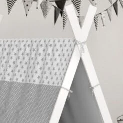 VitaliSpa Kinderbett Hausbett Tipi + Überwurf 90x200cm Indianerzelt Indianerbett -Mytoys Home Store 20850858 05