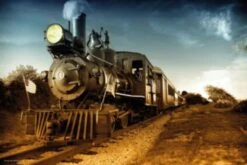 Coveryourdesk Schreibtischunterlage Schreibtischunterlage Schreibunterlage Aus Premium Vinyl - Lokomotive Schwarz - 60 X 40 Cm