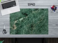 Coveryourdesk Schreibtischunterlage Schreibtischunterlage Schreibunterlage Aus Premium Vinyl - Grüner Naturmarmor - 60 X 40 Cm -Mytoys Home Store 20912398 02