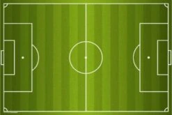 Coveryourdesk Schreibtischunterlage Schreibtischunterlage Schreibunterlage Aus Premium Vinyl - Für Jungs - Fussballfeld - 60 X 40 Cm